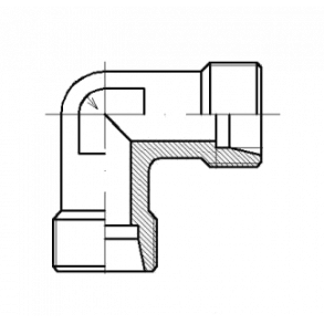 6S-M14x1.5 - Angle splice adapter (tube-tube) - S-series
