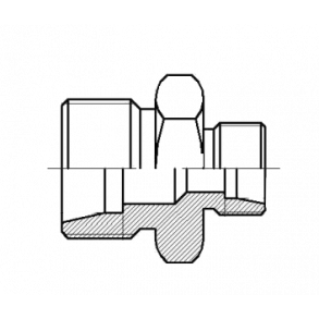 08L M14x1,5 - 06L M12x1,5 - Rett reduksjonsadapterrr / rr