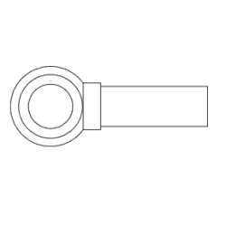 Banjo coupling with tube 1/2 500 mm