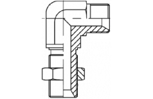 90° Elbow bulkhead BSP (male-male) 