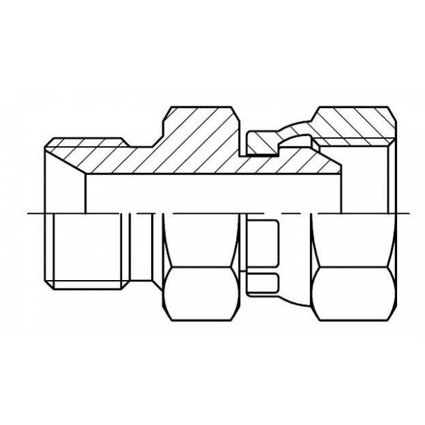 3/4" - 1/2" - Reduktion samleforskruning (han/hun)