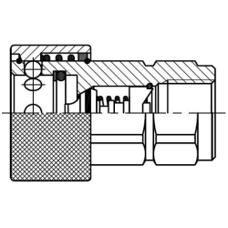 1" - Lynkobling - BSP -  hun (ISO7241-1A)