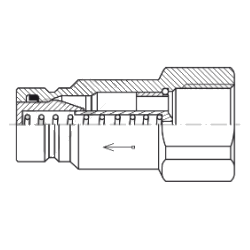 1/2" - Slrfri lynkobling - han - Rustfri
