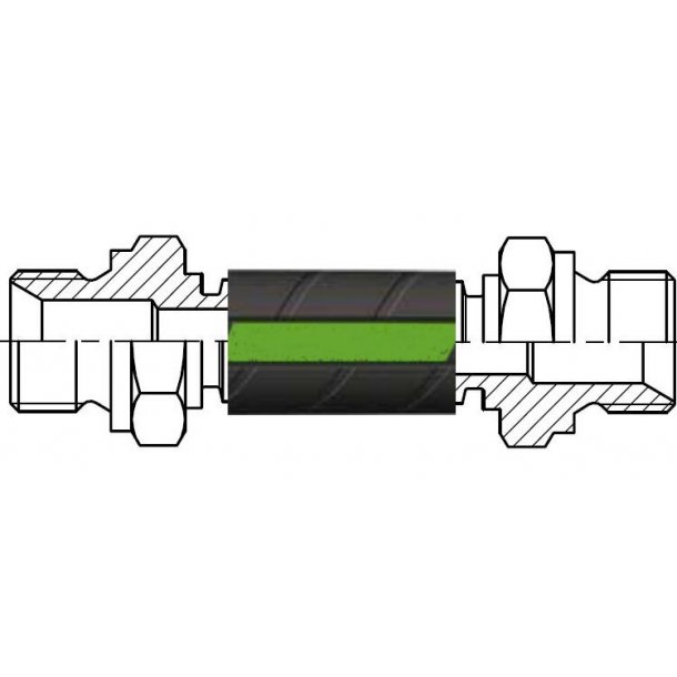 1/2" Stainless - Hydraulic Hose (male/male) - BSP