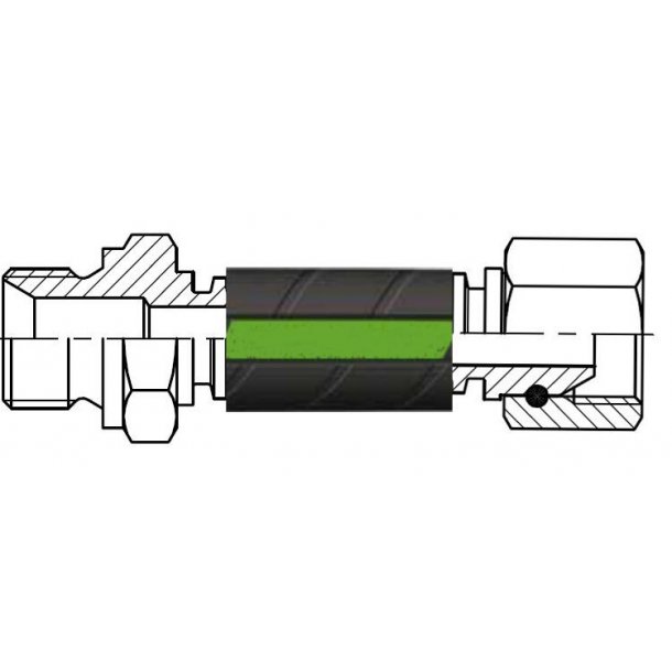 3/8" - Hydraulikslange (hun/han) - BSP