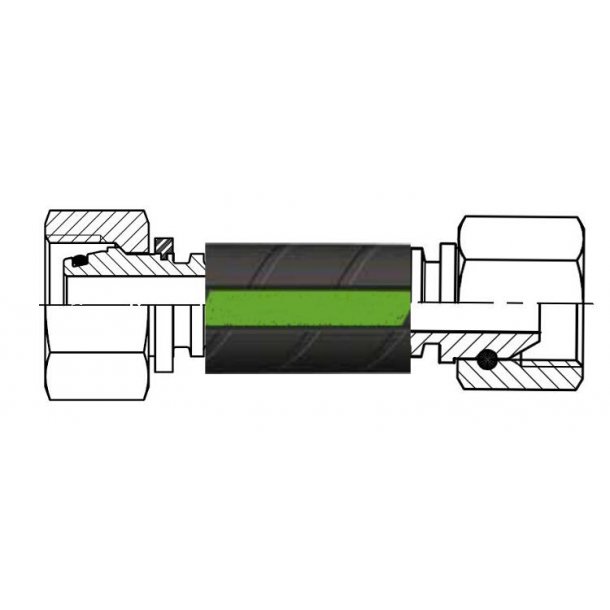 3/4" - 22L - Hydraulic hose - Metric/BSP (female/female) 
