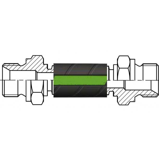 1 1/4" - Hydraulikslange - BSP/BSP (Han/Han)