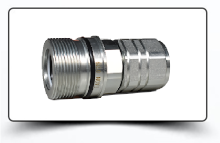 Screw type coupling with thread - (male)