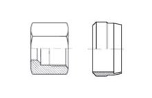 Nut - Cutting rings - Stainless steel