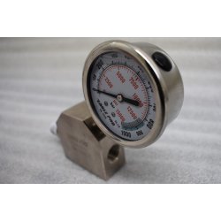 Hytrykksmanometer med adapter