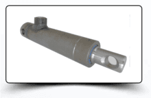 Zylinder ø30 - Querbohrung - Hub 150 mm. - Einfachwirkend mit Querbohrung -  TAON Hydraulik