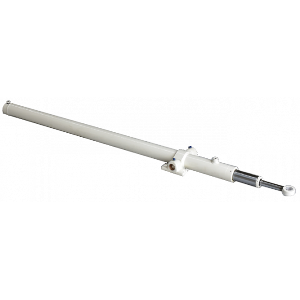 Marinecylinder 50 - Dobbeltvirkende - 2 trins teleskop - Slaglngde 2480 mm.