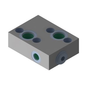 Changeover valve with flange mounting