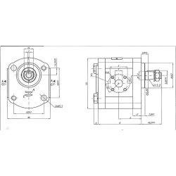 Gr. 2 - Tandhjulspumpe - 4,5 cc