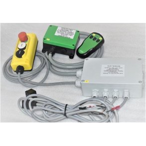Electric control for double acting unit - 24 VDC battery operation with wireless remote control