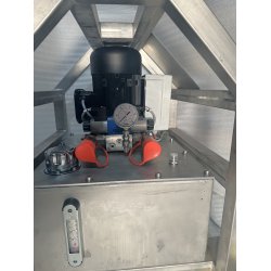 Hydraulic power unit with stainless steel tank and frame - 3 KW - 9 L/min 175 Bar