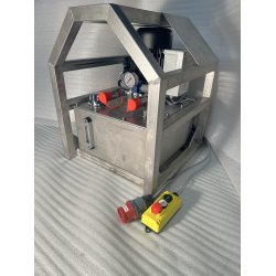 Hydraulic power unit with stainless steel tank and frame - 3 KW - 9 L/min 175 Bar