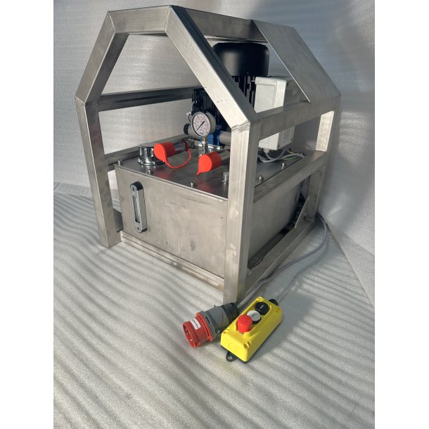 Hydraulic power unit with stainless steel tank and frame - 3 KW - 9 L/min 175 Bar