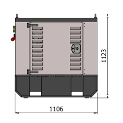 Hydraulisk pumpestation - Dieseldrevet - 25 HK - 38-50 L/min - 140-200 Bar