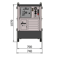 Hydraulisk pumpestation - Dieseldrevet - 25 HK - 38-50 L/min - 140-200 Bar