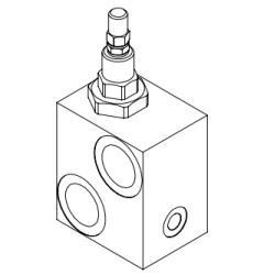 Trykkavlastningsventil 1" - 50-400 bar