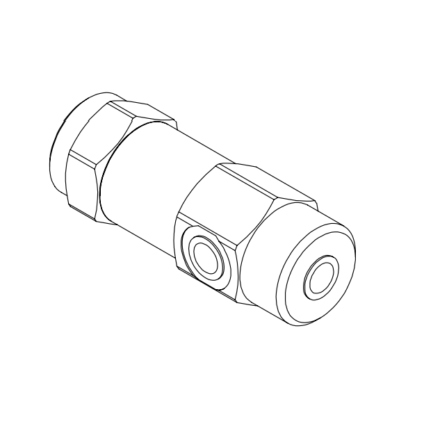 Rckschlagventil mit Pilotsteuerung 3/4" - 80L/min