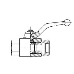 Kugelhahn - 2-Wege - BSP-Gewinde 1/2"