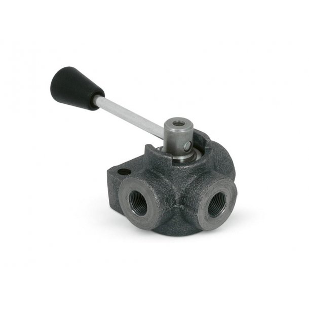 Diverter valve 1/2" - 3/3 manual - Closed center