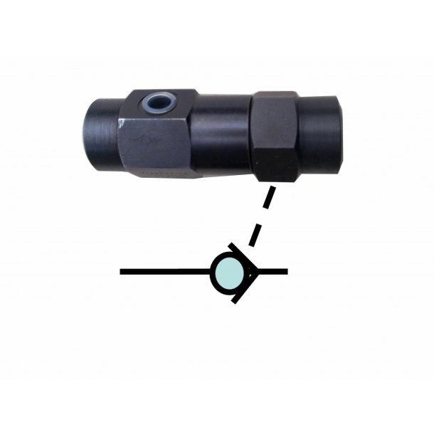 Pilotstyret kontraventil 1/4" - 20L/min.