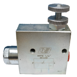 3-Wege-Durchflussregelventil - Rcklauf zum Tank - 1/2"