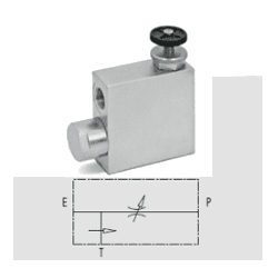3-Wege-Durchflussregelventil - Rcklauf zum Tank - 1/2"