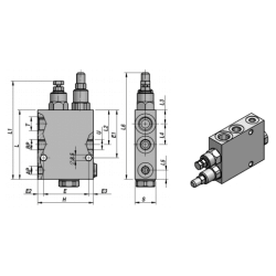 Hoch-Niederdruck Druckentlastungsventil 1/2"