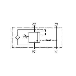 Lasthalte-Senkbremsventil 3/8" - Einseitig