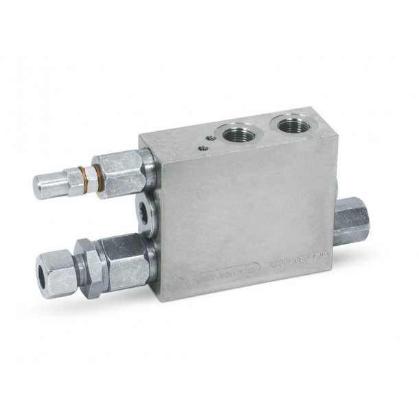 Plog backventil 3/8" - Dubbelverkande - 60/80 DE 