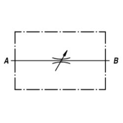 Durchflussregelventil 1/2" - Einstellbar - Beidseitig