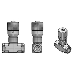 Durchflussregelventil 1/2" - Einstellbar - Beidseitig
