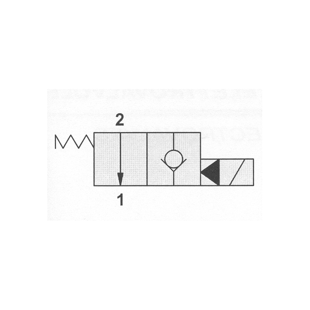 Cartridge valve 2/2 way NO 25 l/min 06 "1/4" connection