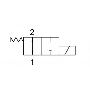Kassettventil 2/2 vei NO 60 l/min 12 