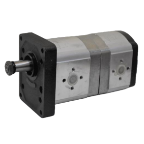 Gr. 2 - Dobbelt tandhjulspumpe (Venstre)