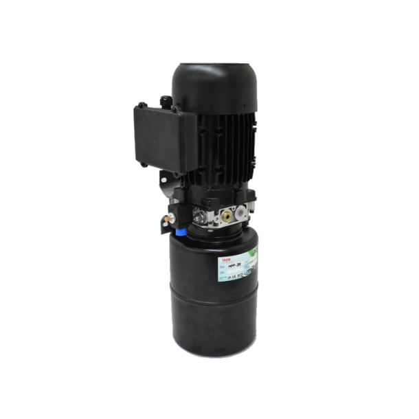 1,5 KW Mobil Hydraulikstation - 4,5 L/min - Enkeltvirkende - Vertical tank