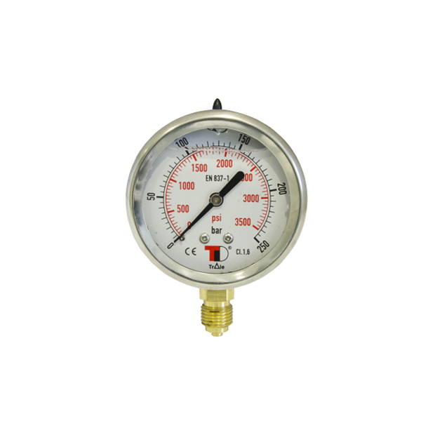 Manometer vertikal 0-400 Bar