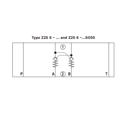 Z2S 6-1-6x/  Rexroth Modulr pilotstyret kontraventil - 60 L/min - 315 bar 